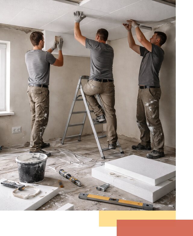 Утепление потолка пенопластом в Дубне быстро и качественно